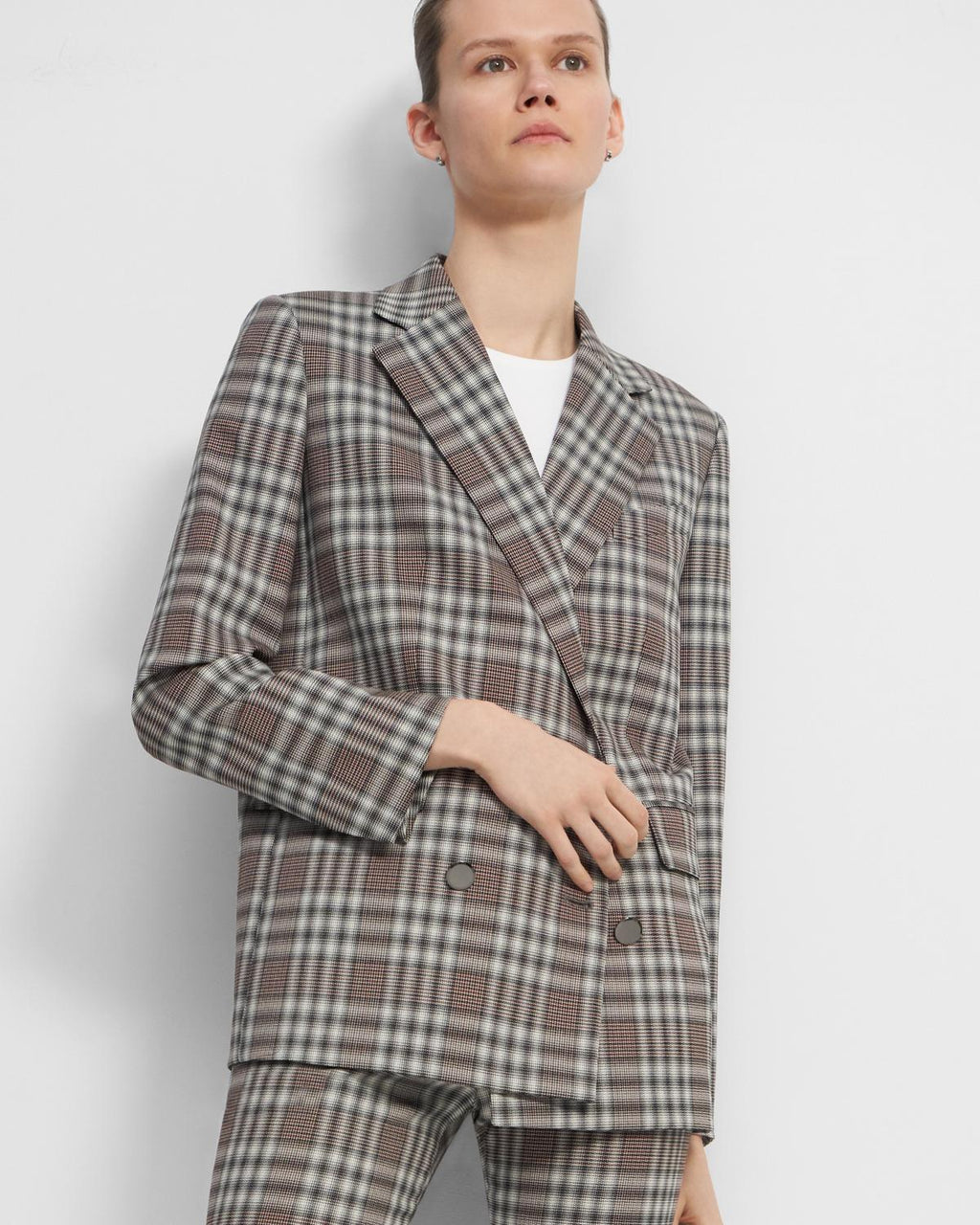 Piazza Jacket In Plaid Wool