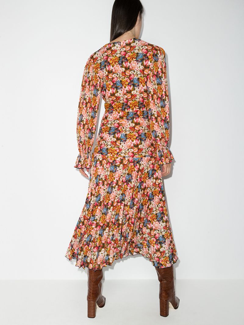 Alexis Floral Print Midi Dress