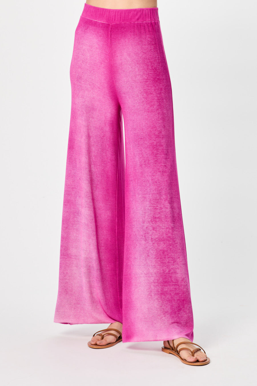 Ribbed Full Length Pants