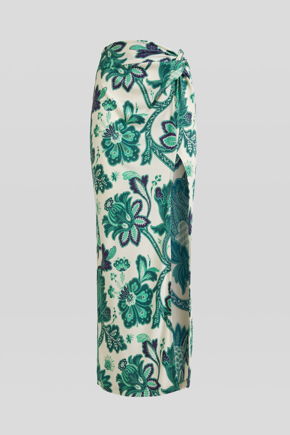 Long Skirt with Green Print