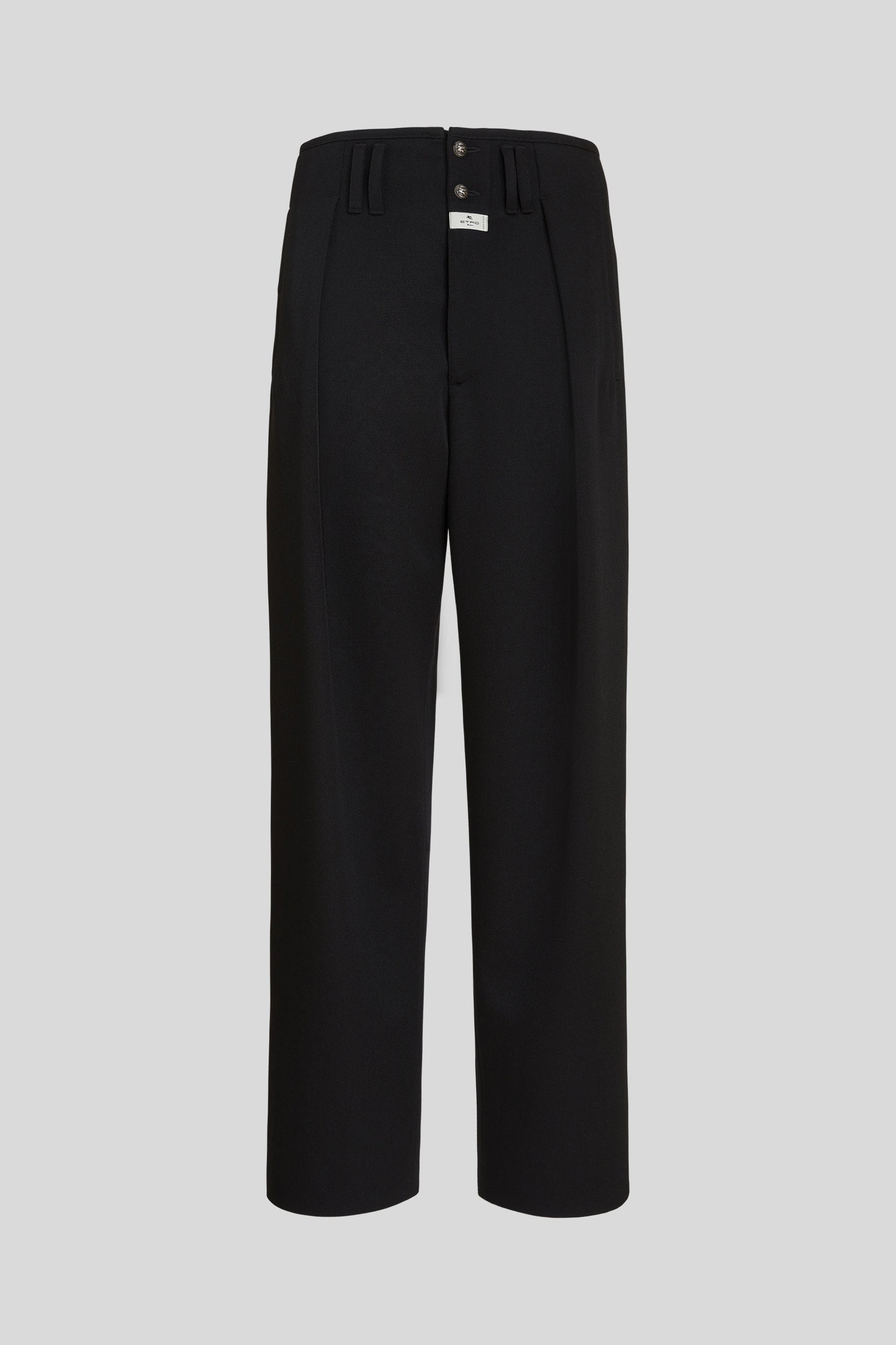 Wool Trousers with Tucks