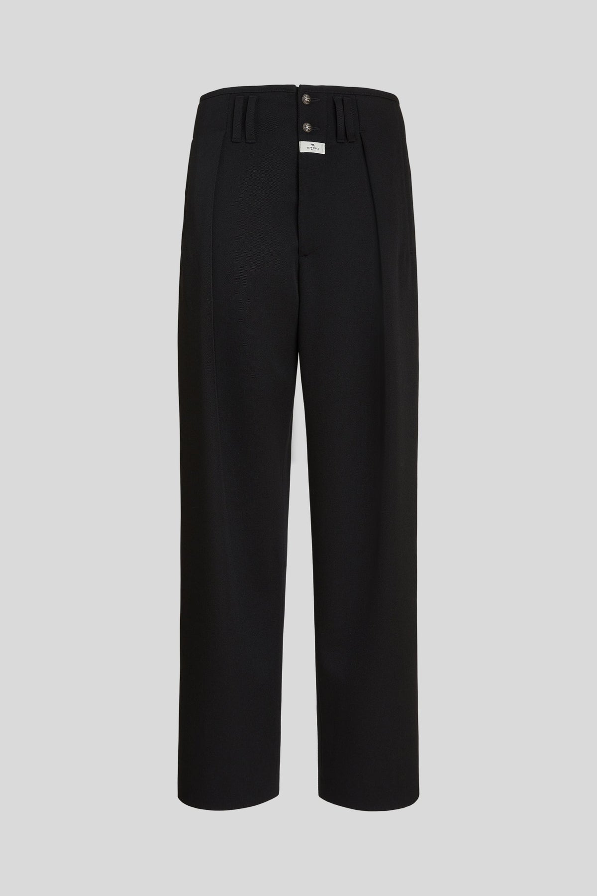 Wool Trousers with Tucks