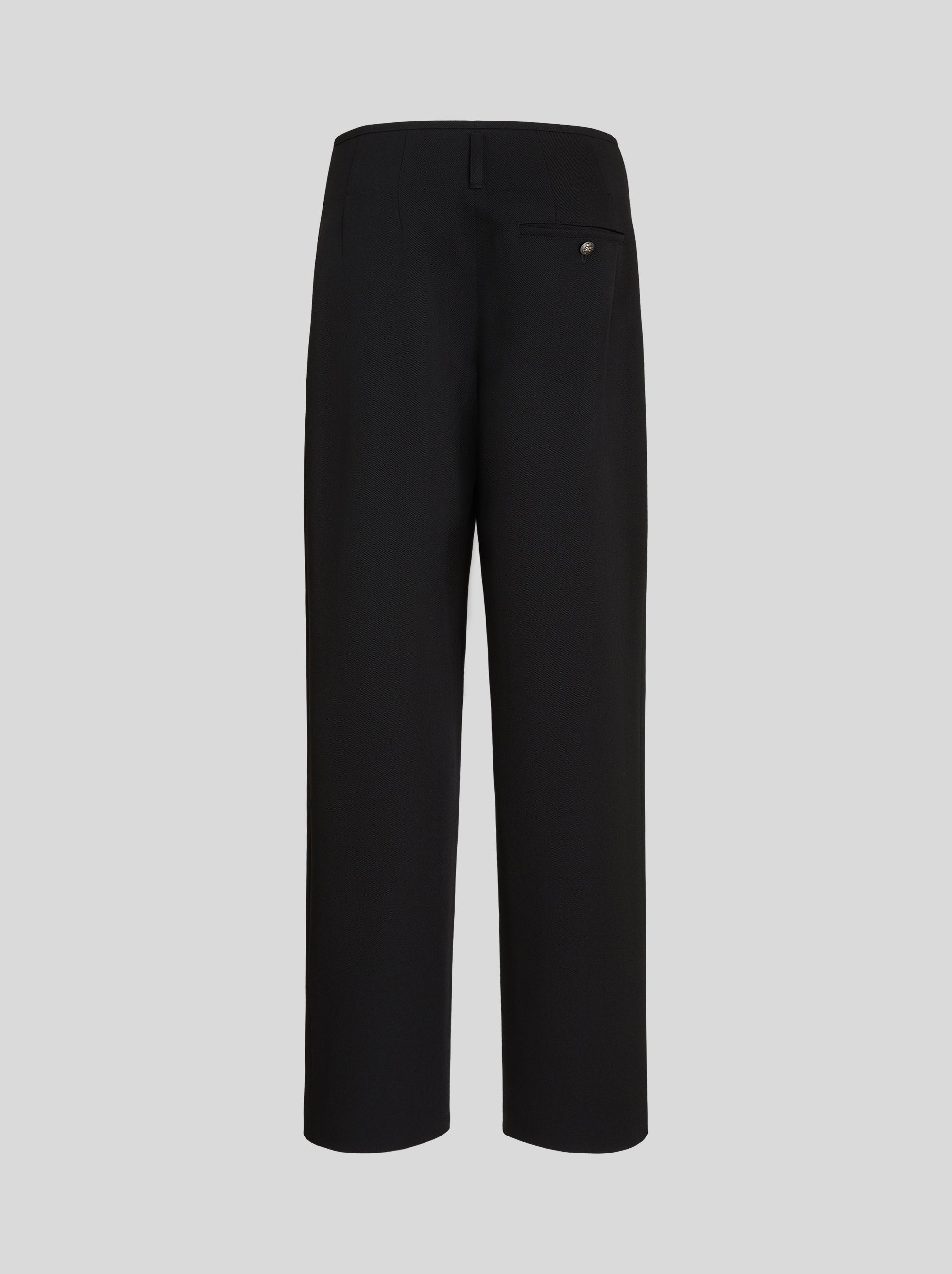 Wool Trousers with Tucks