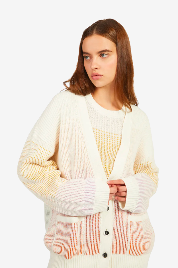 Dégrade Cardigan with long sleeves