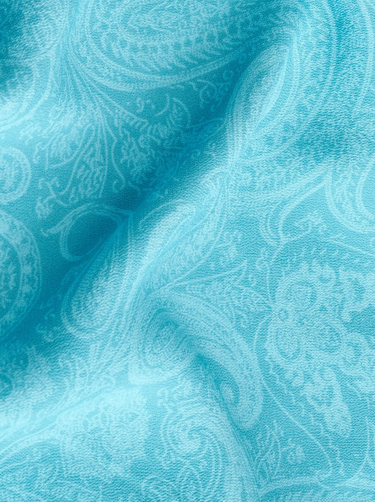 Blue Paisley Print Blouse