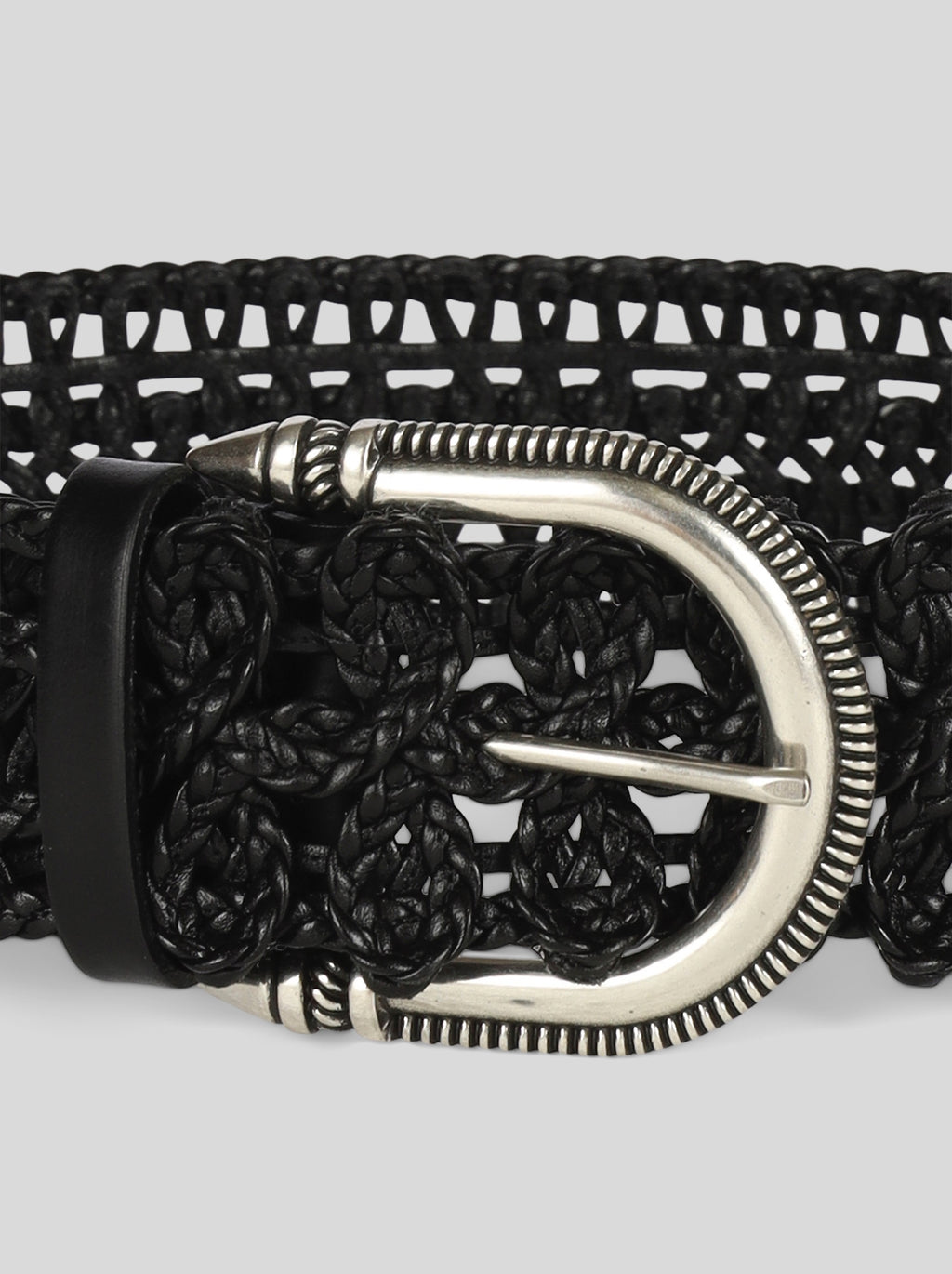 Braided Belt with Classic Buckle