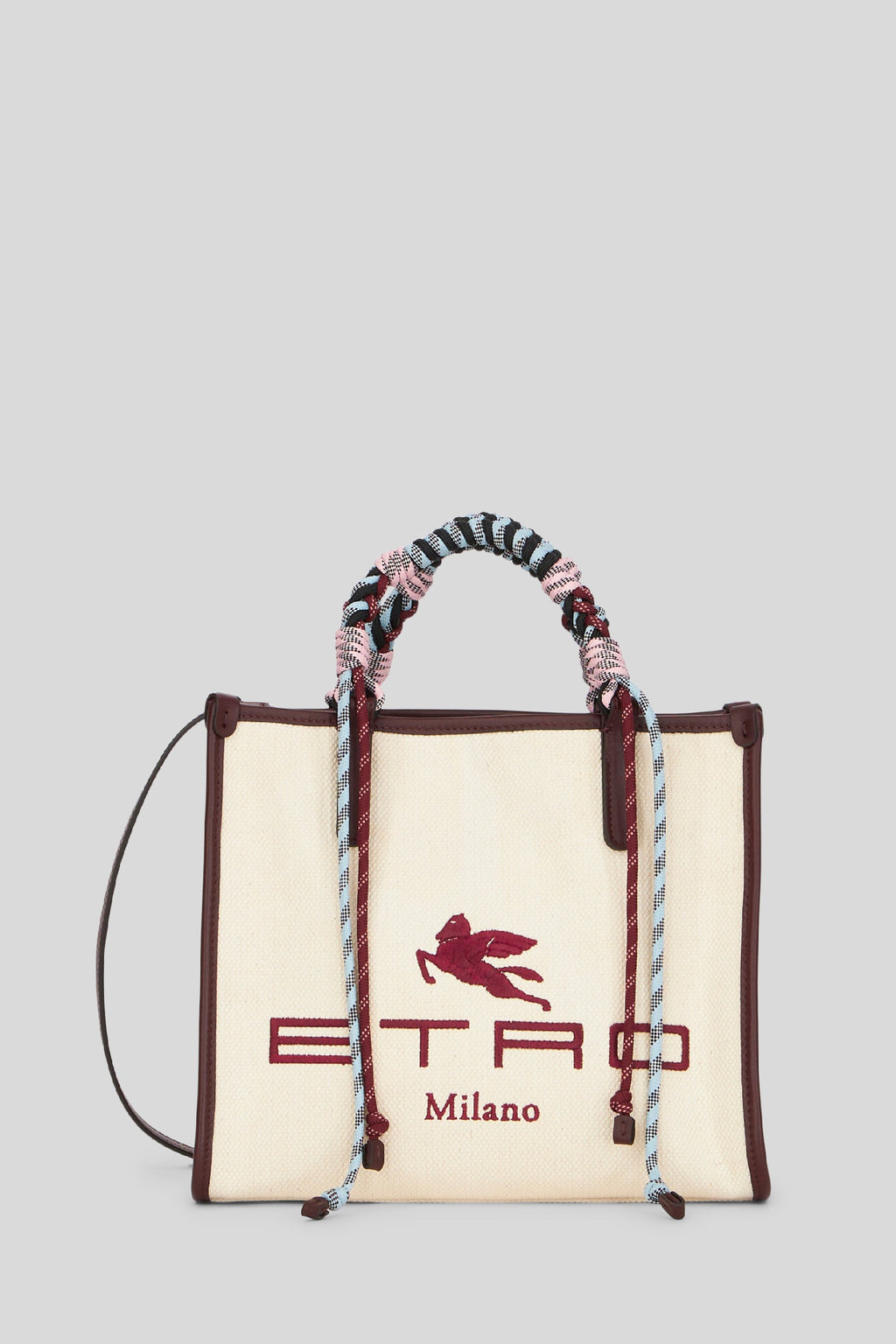 Logo Shopper with Braided Hankle