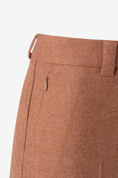 Tapered Hose aus Wolle Stretch Flanell