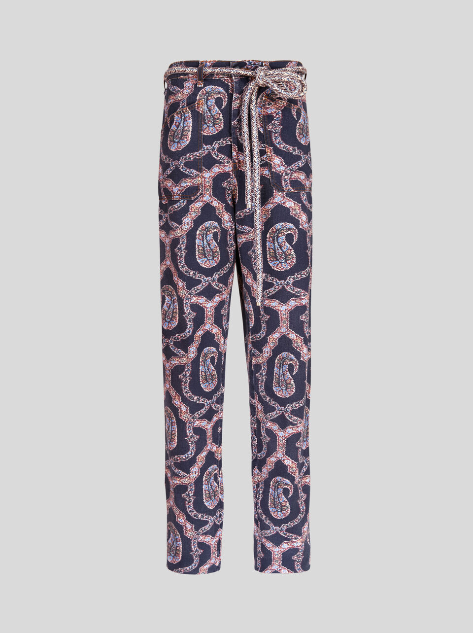 Paisley Denim Trousers