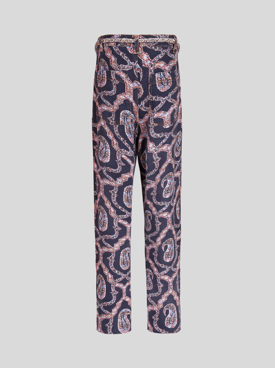 Paisley Denim Trousers