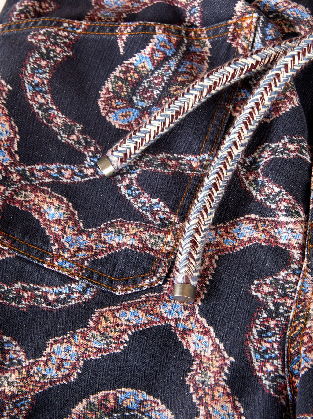 Paisley Denim Trousers