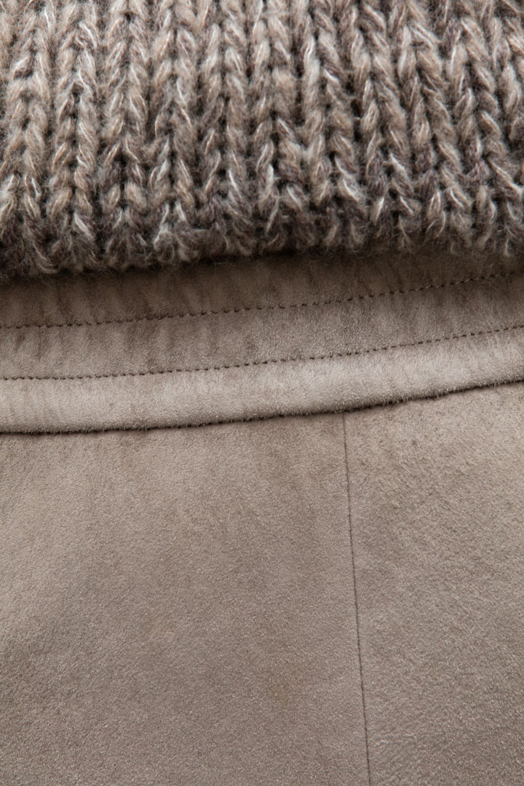 Paisley Velours Leather Pants