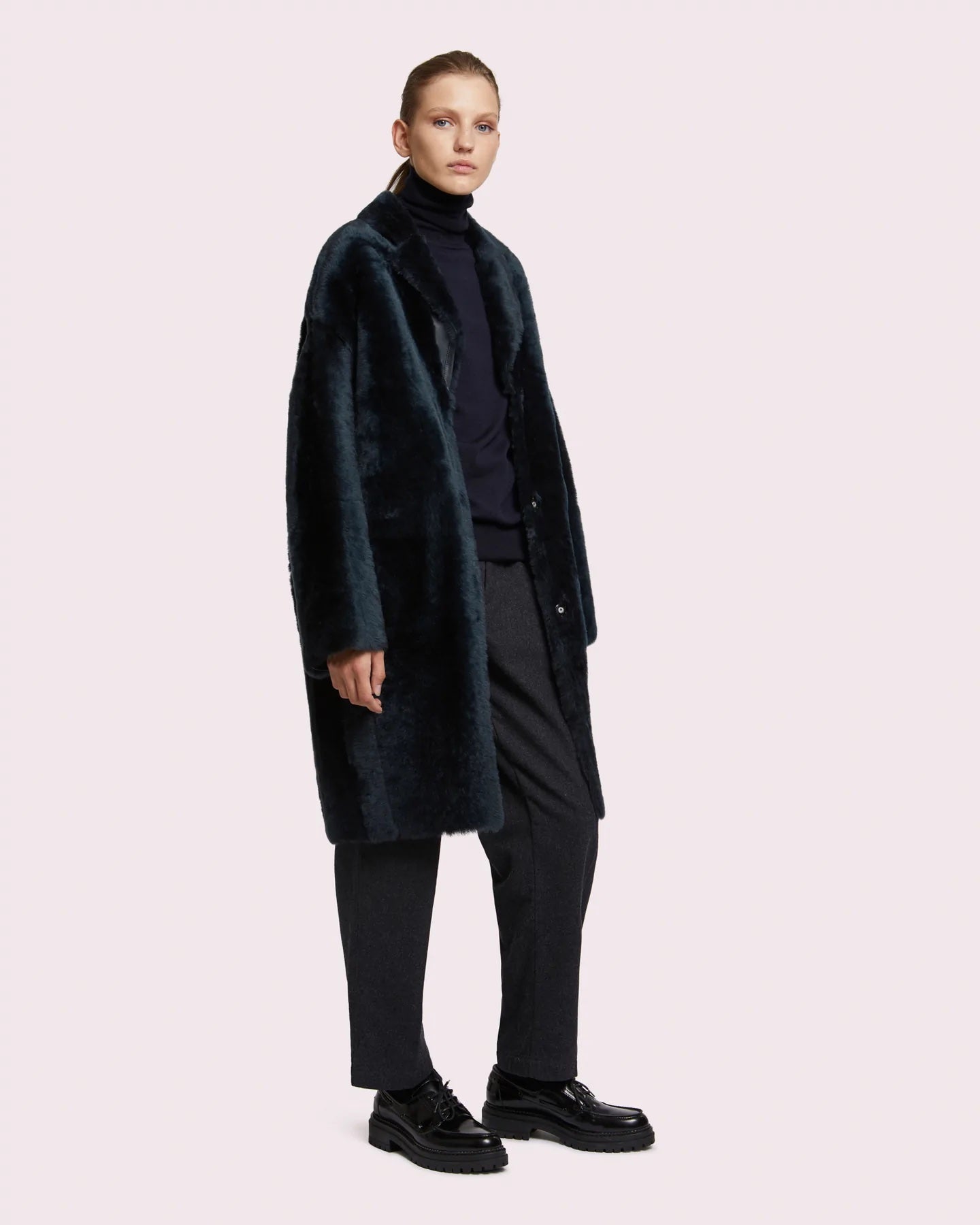 Oversized Shearling Coat