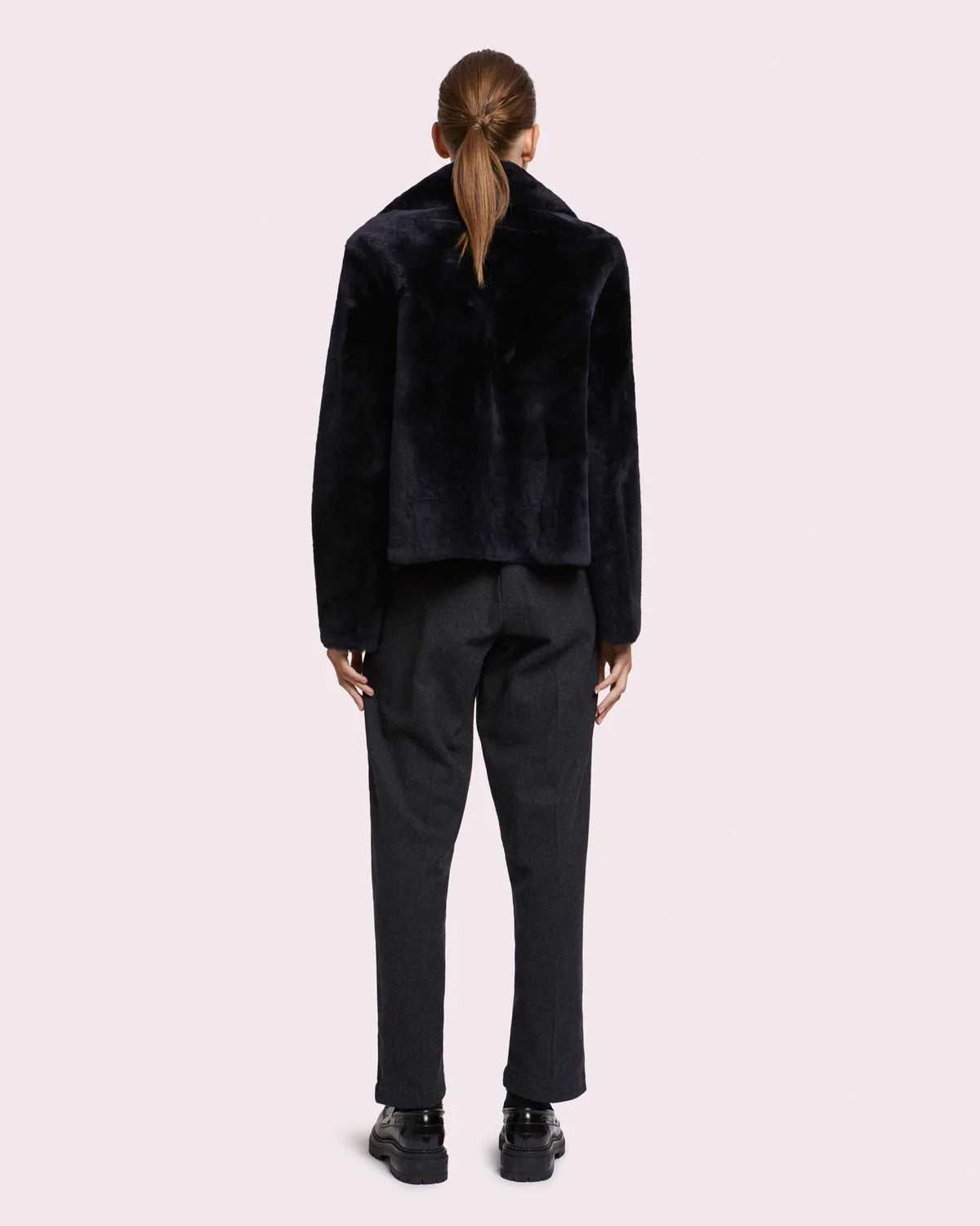 Short Jacket in Merino Lambskin