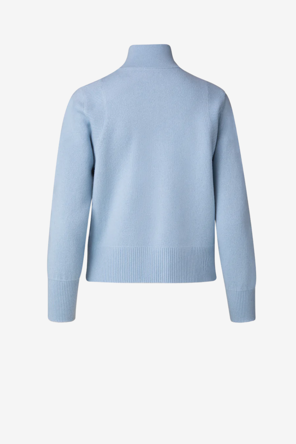 Cashmere Double-Face Strickjacke mit Reissverschluss