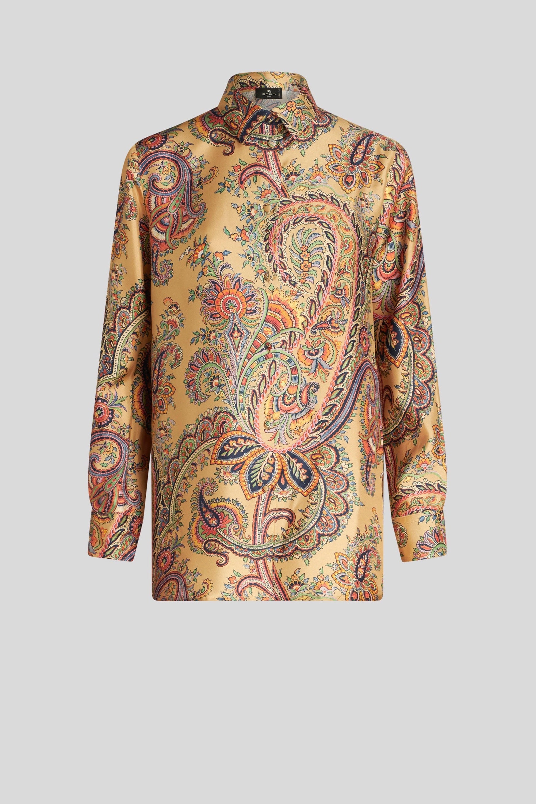 Silk Shirt with Paisley Pattern