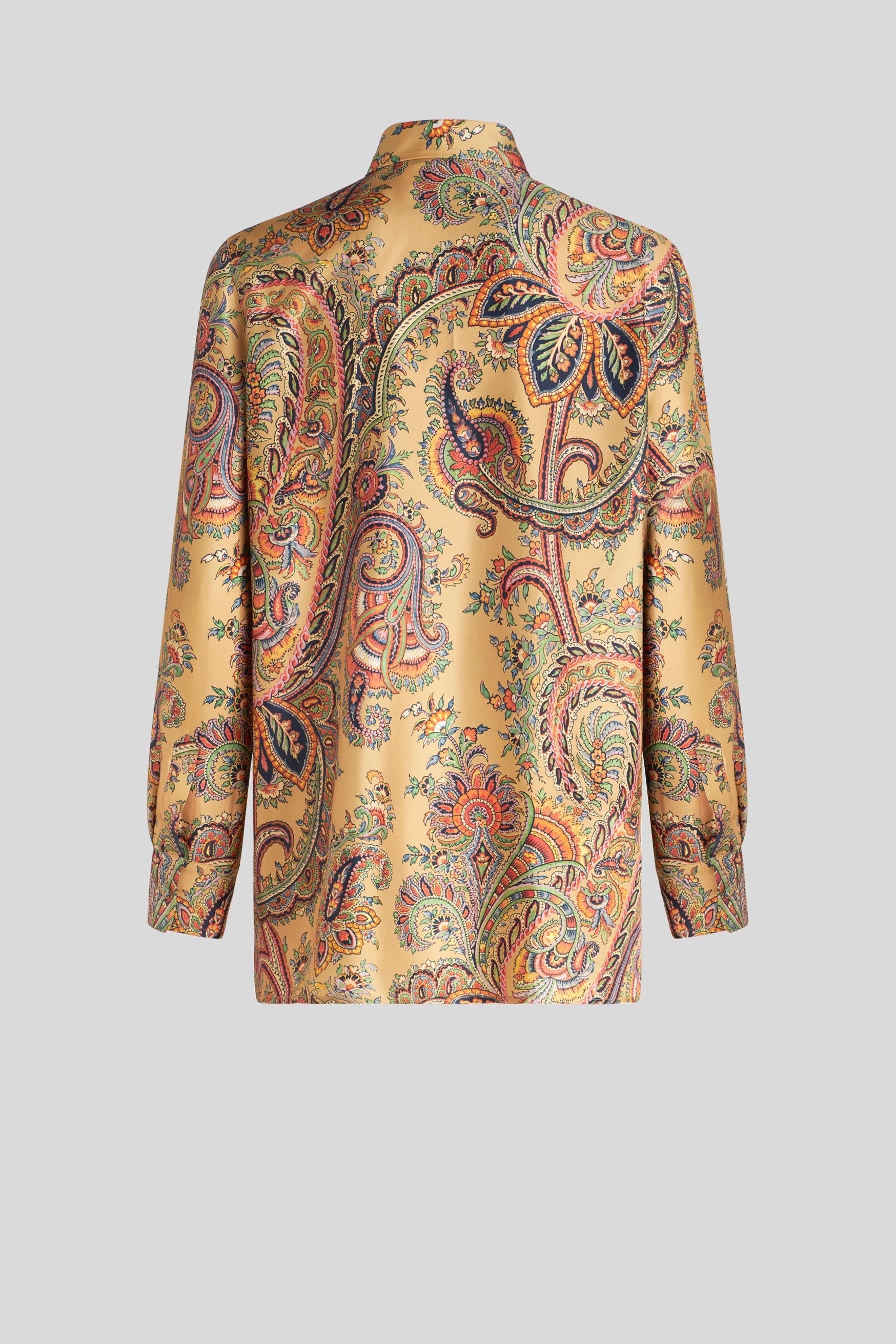 Silk Shirt with Paisley Pattern