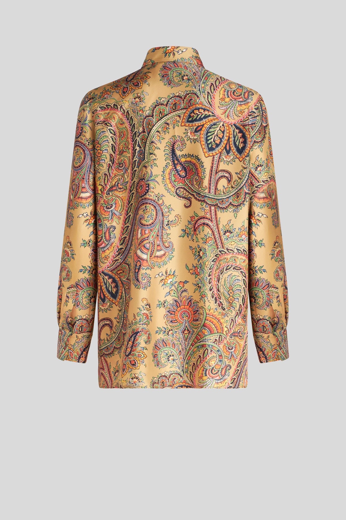 Silk Shirt with Paisley Pattern