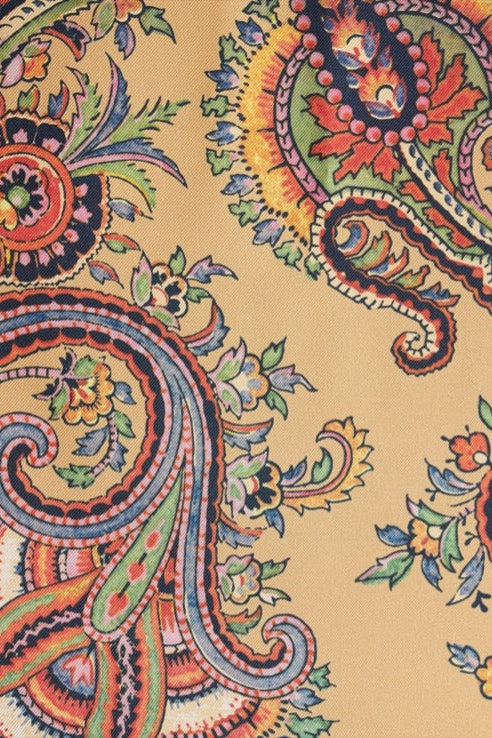 Silk Shirt with Paisley Pattern