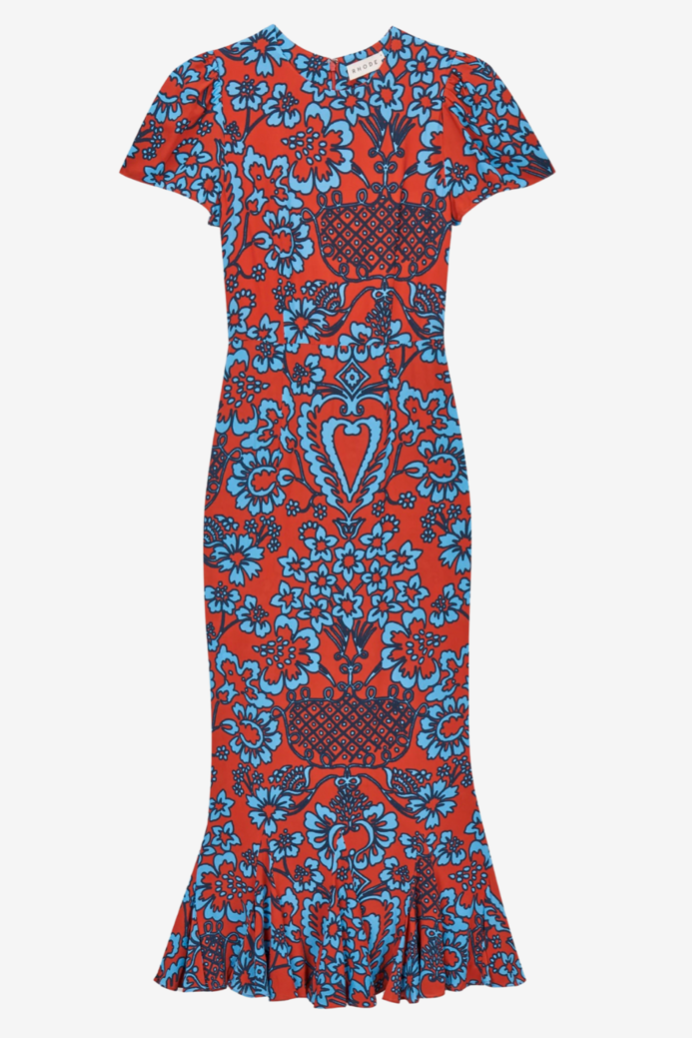 Blue-Red Lulani Dress