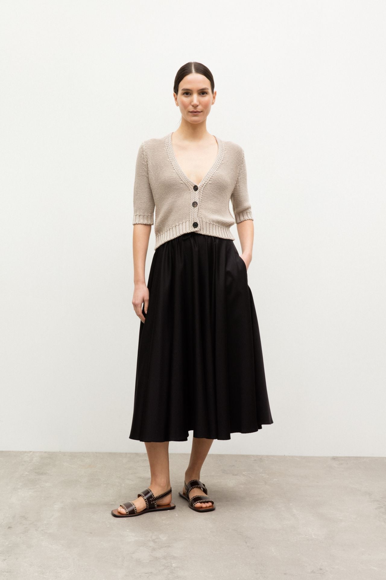 Silk-Cotton Cardigan