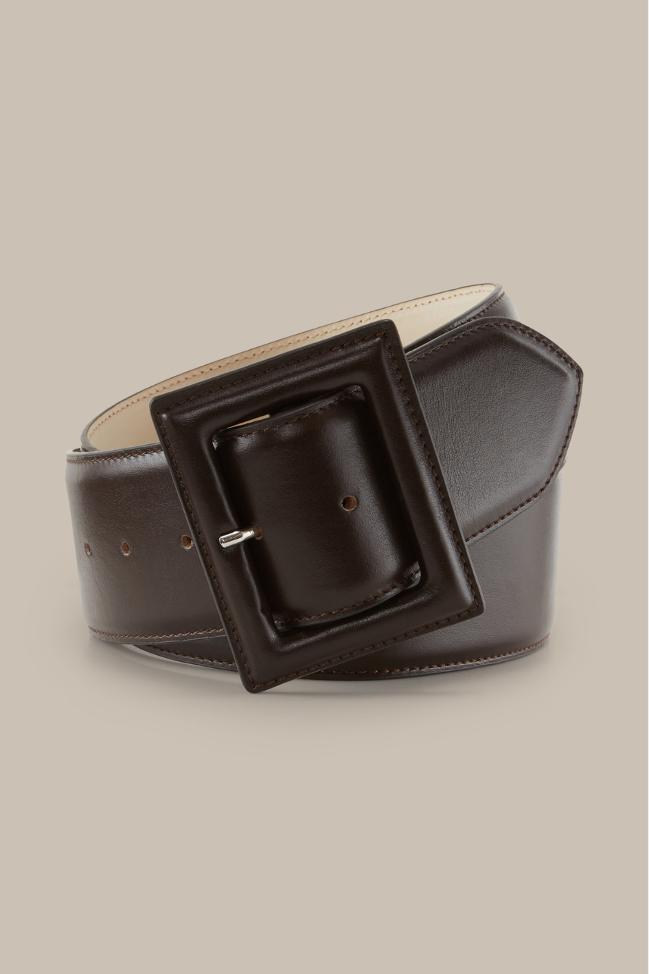 Wide Belt Nappa Leather