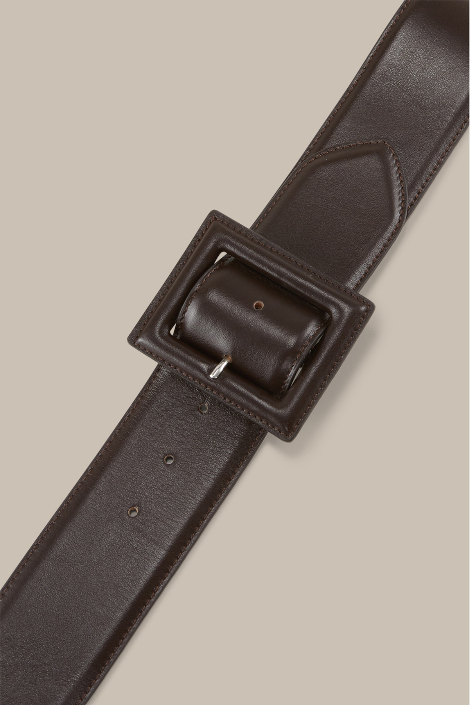 Wide Belt Nappa Leather