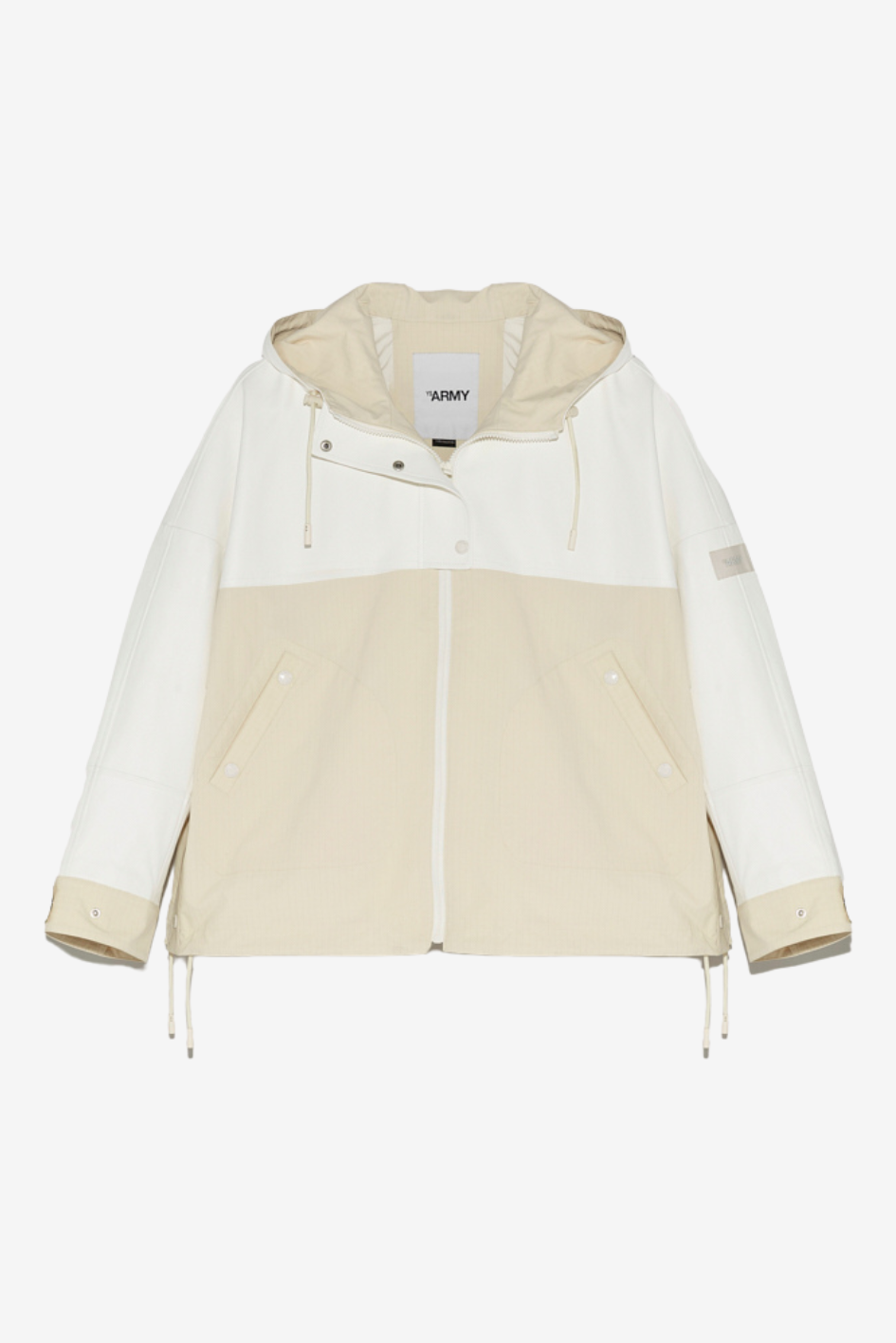 Waterproof Jacket with Leather Fabric