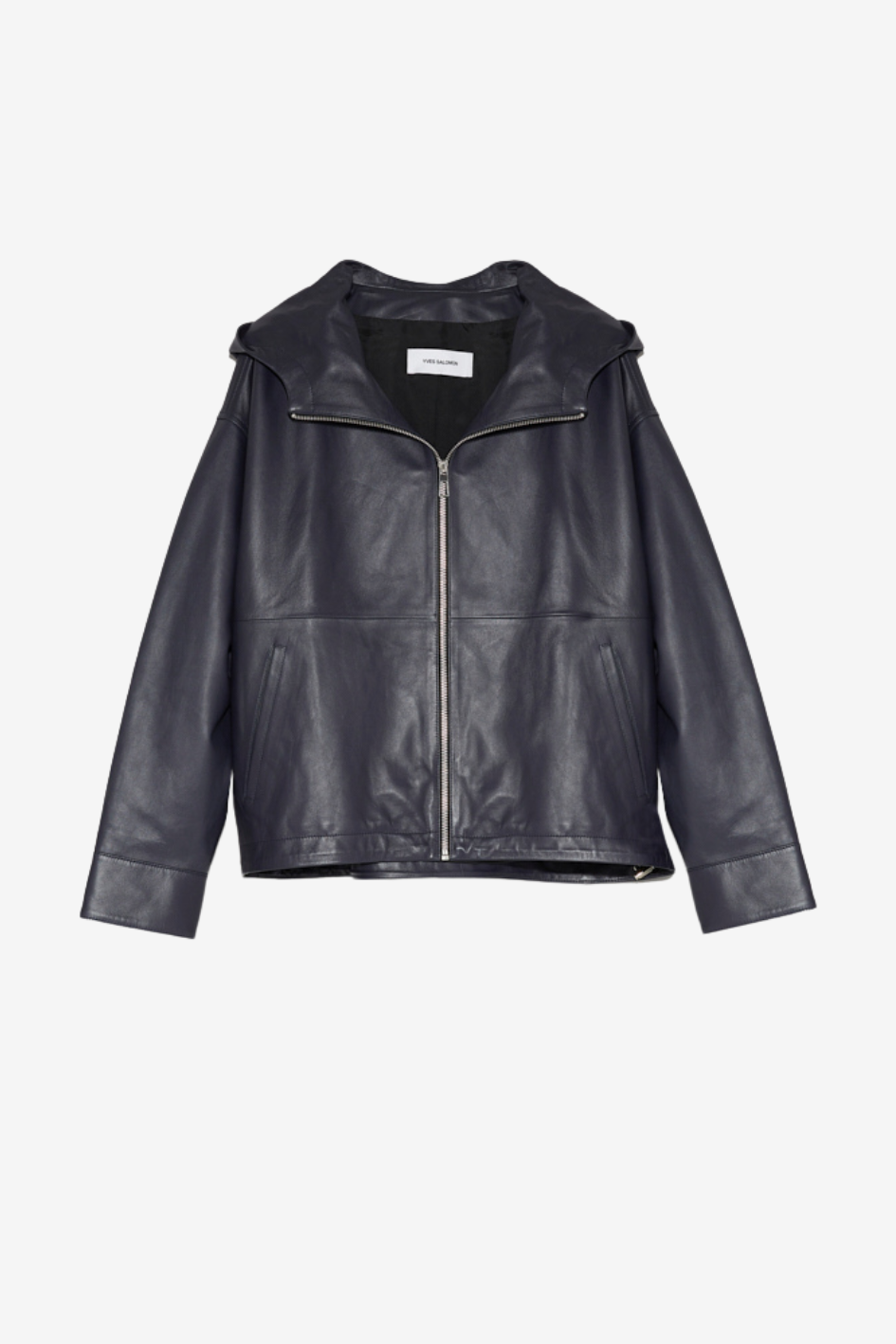 Hooded Lamb Leather Jacket
