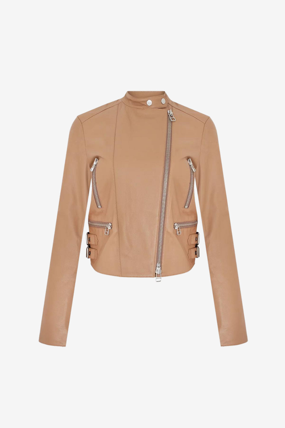 Leather Jacket in Biker Style