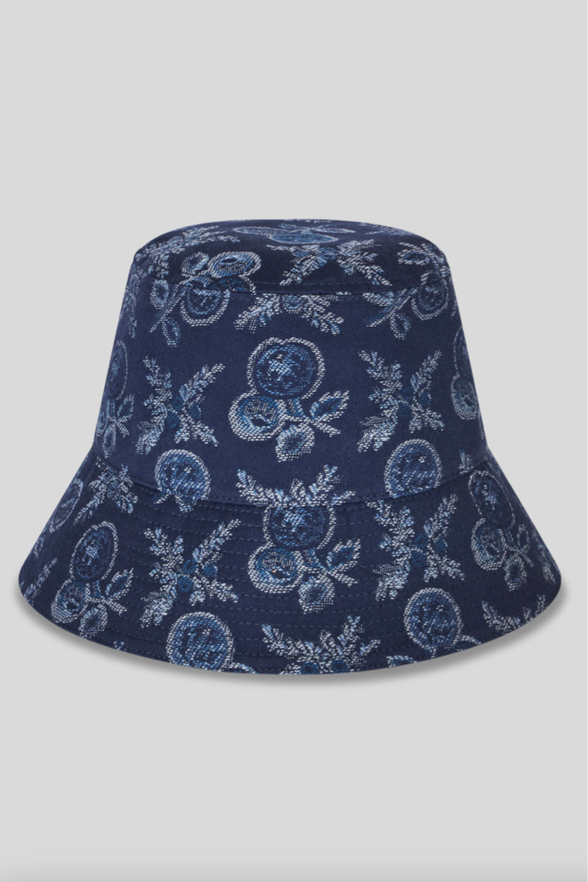 Denim Jacquard Bucket Hat