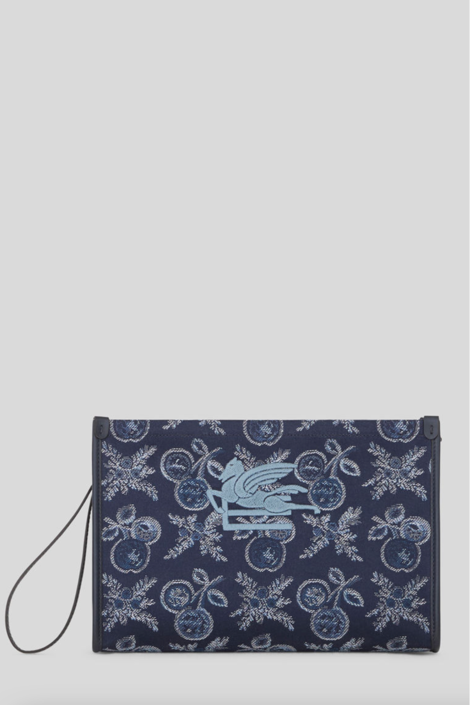 Large Jacquard Pouch with Apples
