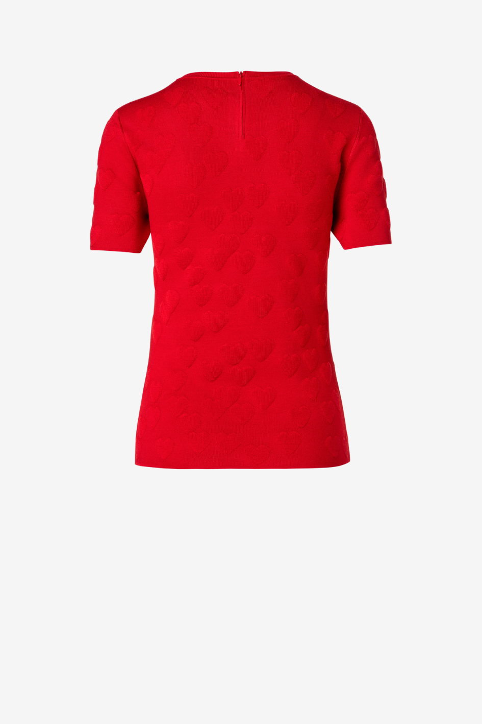 Seiden Top mit Heart Prints