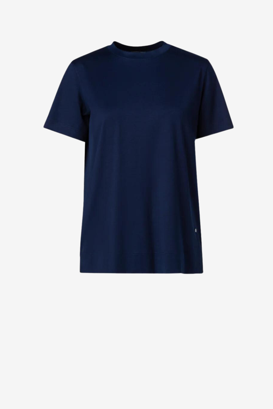 Cotton Jersey T-Shirt with Round Neck