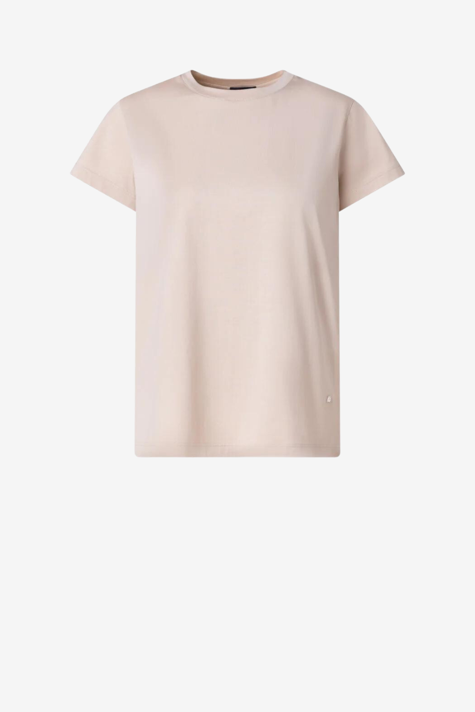 Cotton Jersey T-Shirt with Round Neck