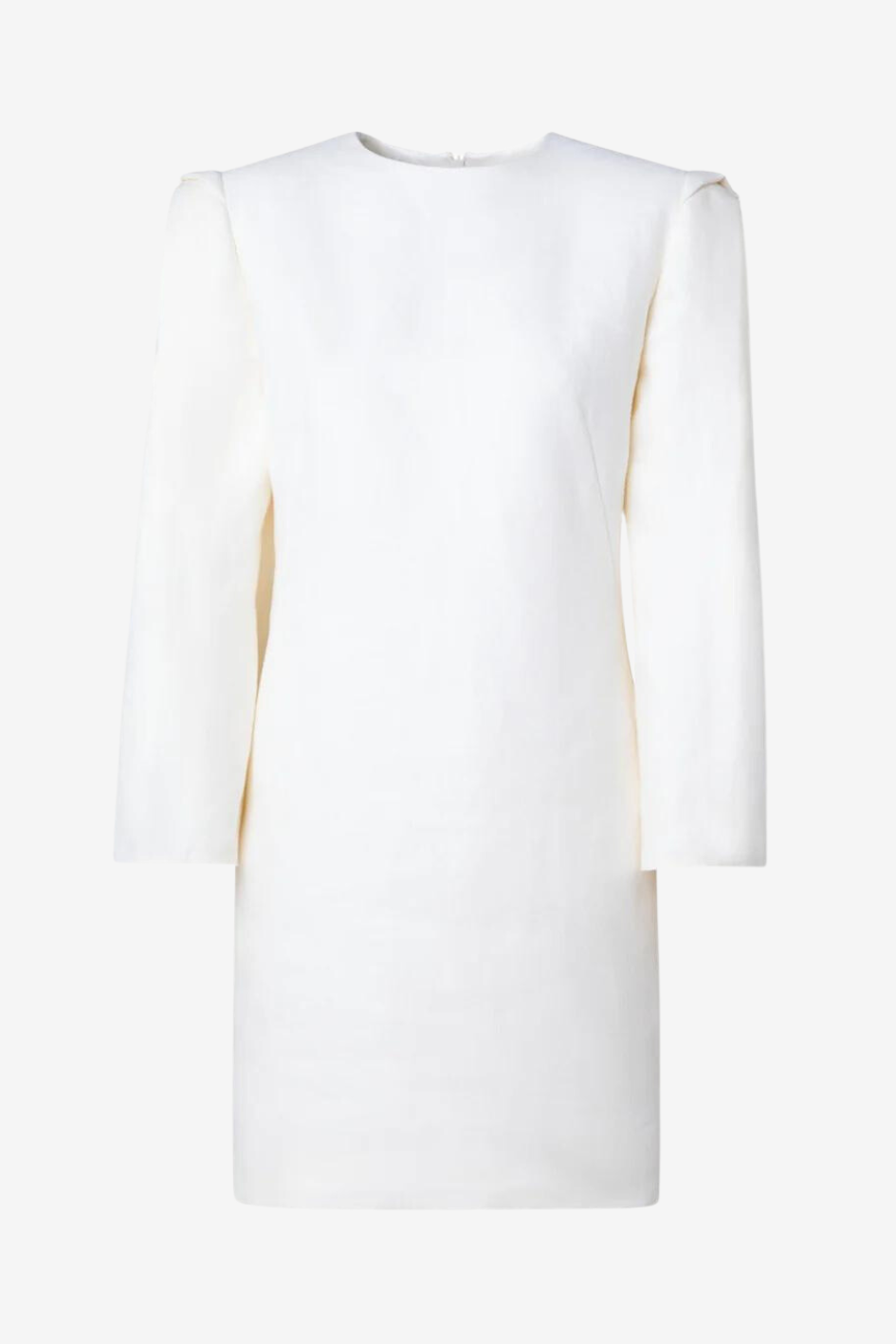 Ecru Linen Doubleface Sheath Dress
