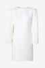 Ecru Linen Doubleface Sheath Dress