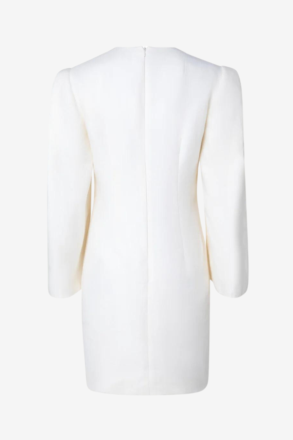 Ecru Linen Doubleface Sheath Dress