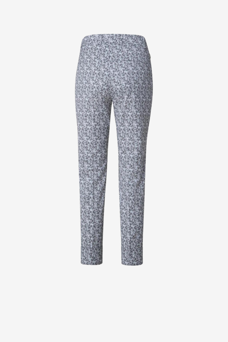 Croquis Print Cotton Stretch Tapered Pants